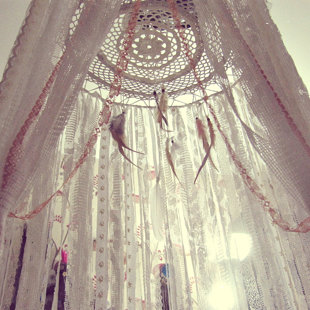 Boho Bed Crown - Baby Crib Canopy